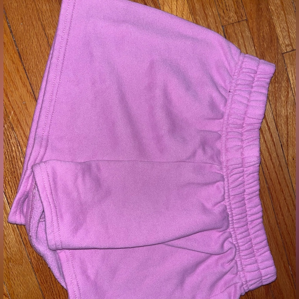 BRIGHT PINK SHEIN SWEATSHORTS
